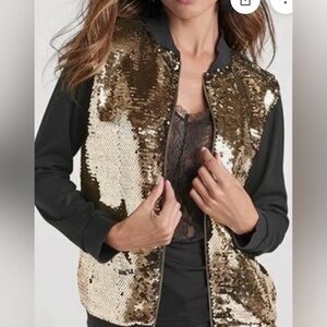 Venus gold and black sequin jacket